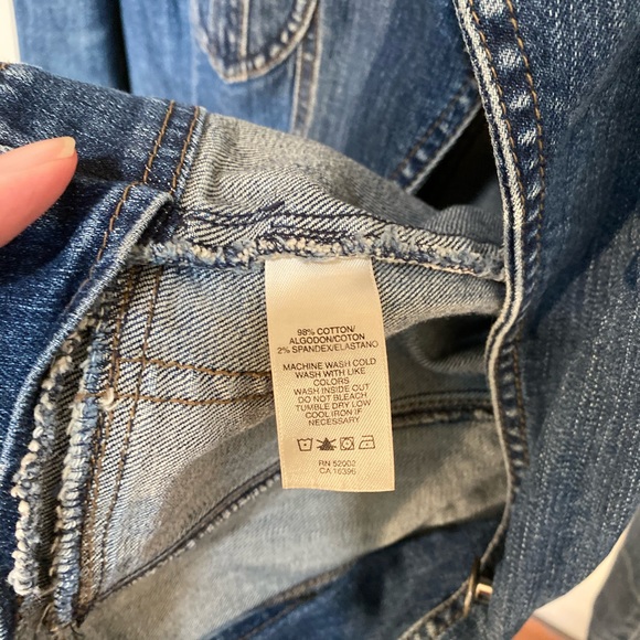 DKNY Denim Blazer Front Pockets, Brass Buttons - Picture 5 of 6